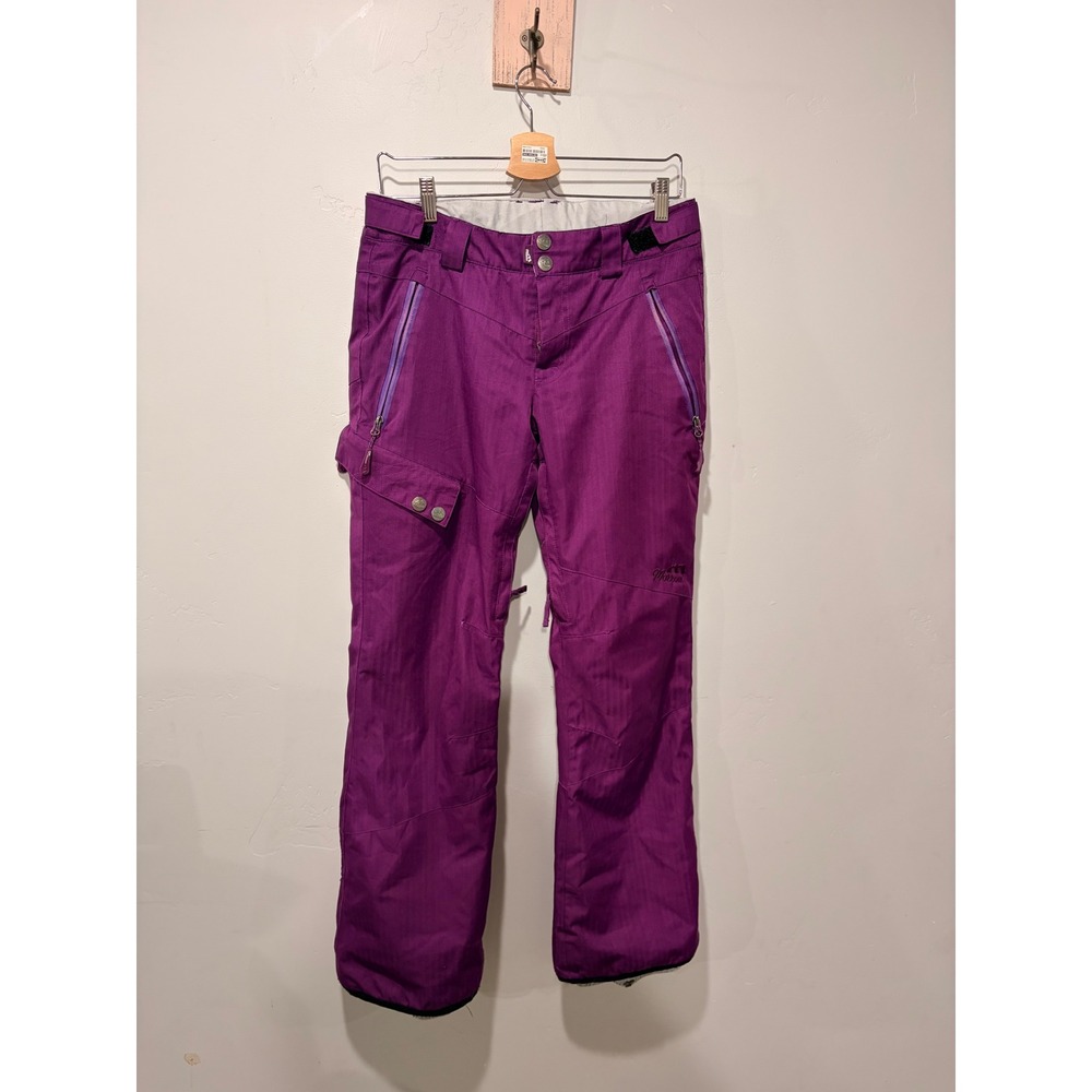 Morrow Purple Snow Pants Womens Small Waterproof Breathable Ski Snowboard Cargo